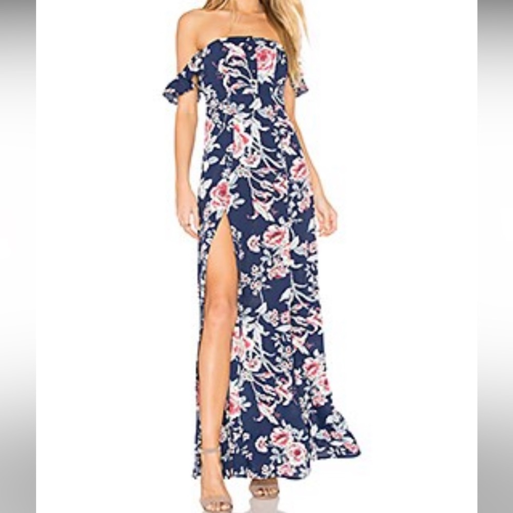 Flynn Skye Bardot maxi dress with slit - Picture 8 of 9